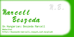 marcell beszeda business card
